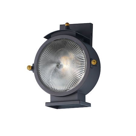Maxim Lighting Portside 1-Light Outdoor Wall Sconce, Oil Rubbed Bronze/Antique Brass 10181OIAB